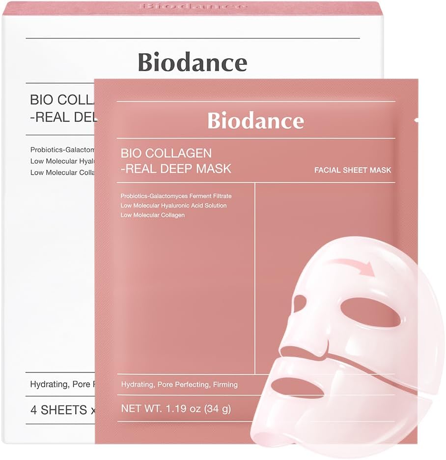 BIODANCE Bio-Collagen Hydrogel Overnight Face Mask. 4 PCs