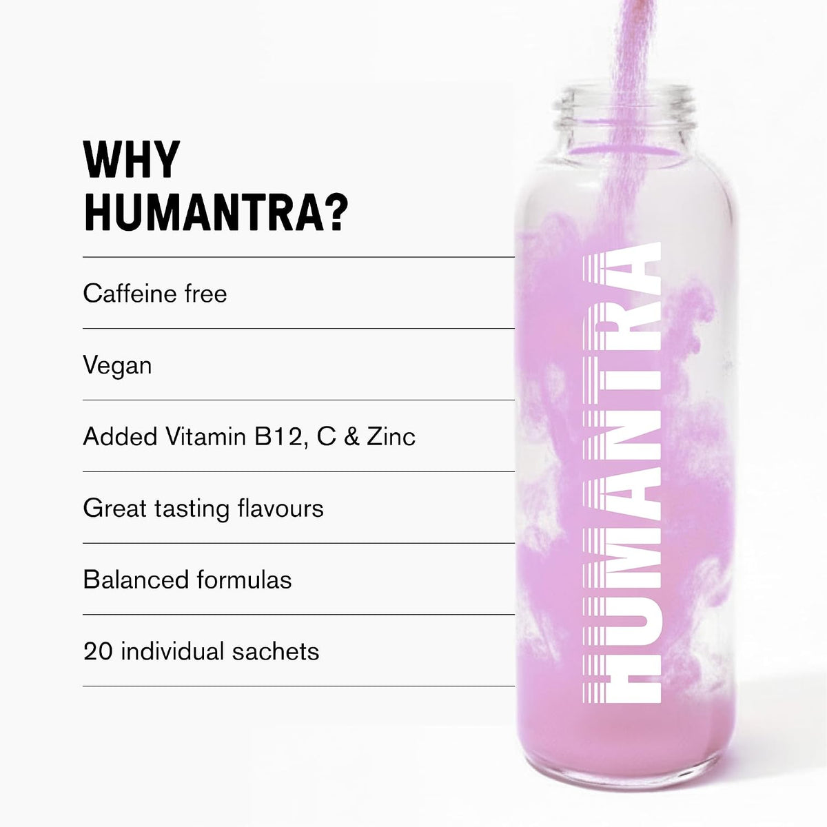 Humantra Electrolytes Powder – Lychee Flavor, 20ct: