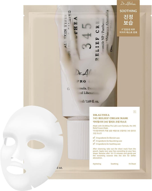 Dr.Althea 345 Relief Cream Mask – Pack of 4