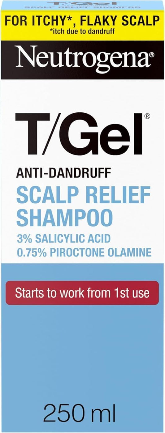 Neutrogena T/Gel Scalp Relief Anti-Dandruff Shampoo – 250ml with 3% salicylic acid