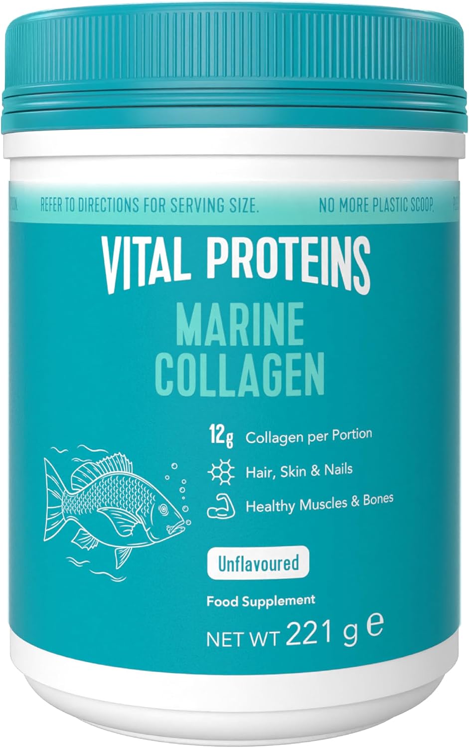 Vital Proteins Marine Collagen Peptides Powder – Unflavoured, 221g
