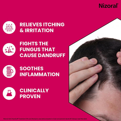 Nizoral Anti-Dandruff Treatment Shampoo with Ketoconazole – 60ml