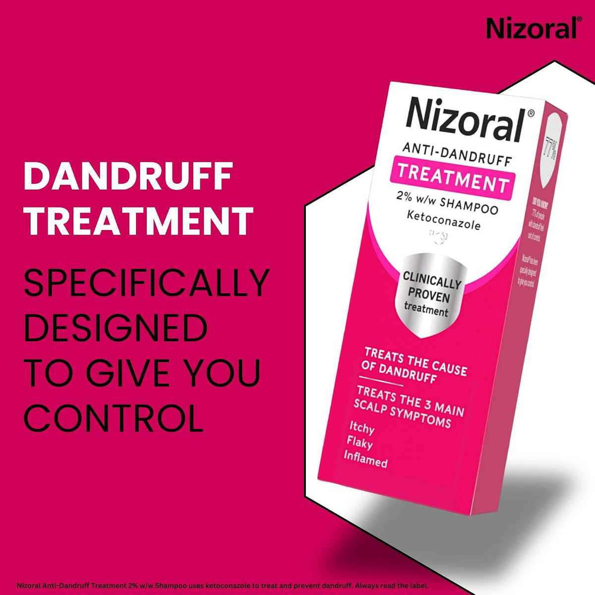 Nizoral Anti-Dandruff Treatment Shampoo with Ketoconazole – 60ml