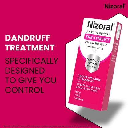 Nizoral Anti-Dandruff Treatment Shampoo with Ketoconazole – 60ml