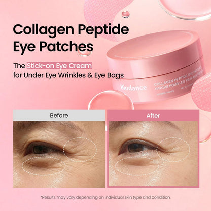 BIODANCE Collagen Peptide Hydrogel Under Eye Patches. 60 Counts
