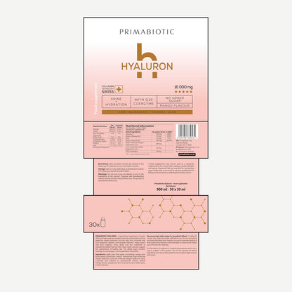 Primabiotic Hyaluron 250mg – 60 × 30ml Shots