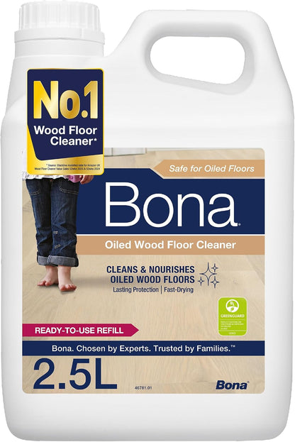 Bona Cleaner Refill for Oiled Floors – 2.5L: