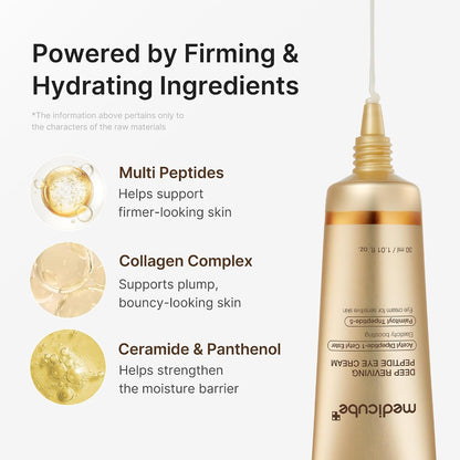 medicube Eye Cream with Deep Reviving Peptide for Fine Lines Care