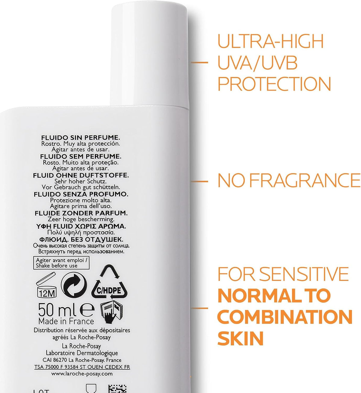 La Roche-Posay Anthelios UVmune 400 Invisible Fluid SPF50+ 50ml