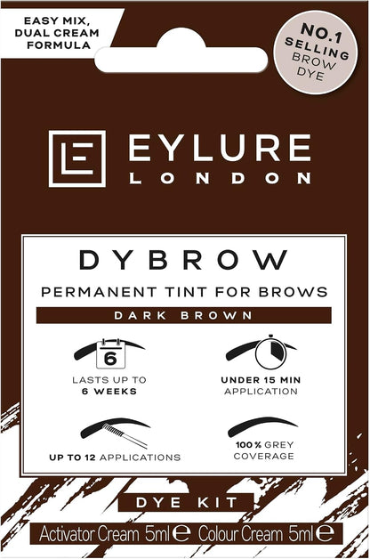 Eylure DYBROW Eyebrow Dye Kit, Dark Brown,Eylure DYBROW Eyebrow Dye Kit, Dark Brown