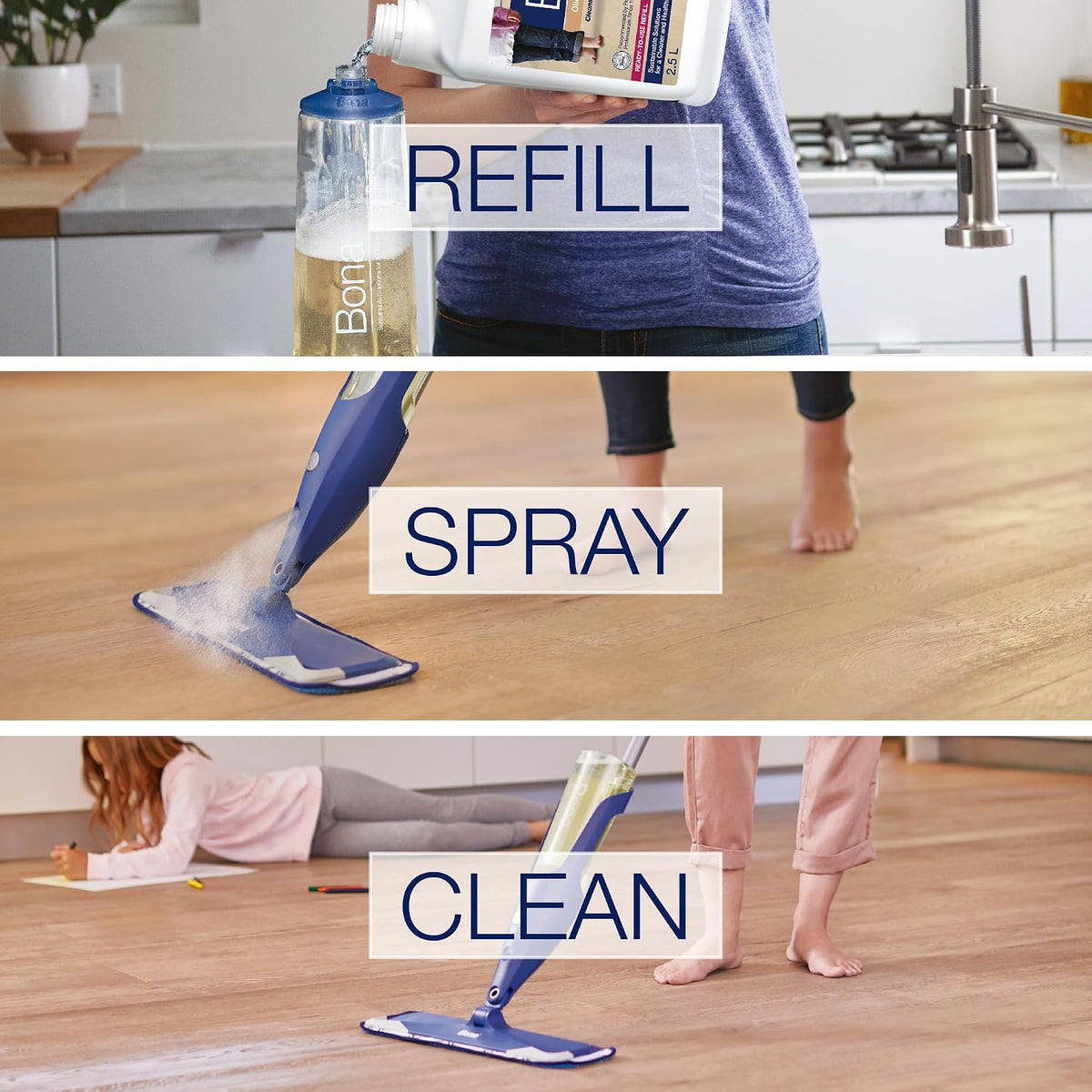 Bona Cleaner Refill for Oiled Floors – 2.5L: