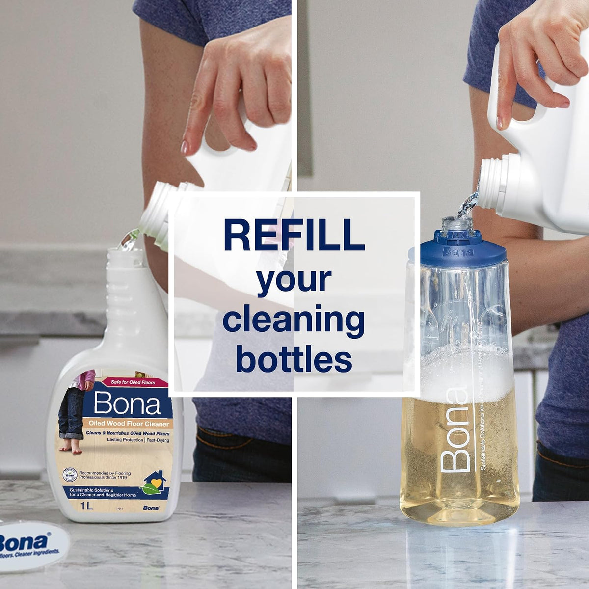 Bona Cleaner Refill for Oiled Floors – 2.5L: