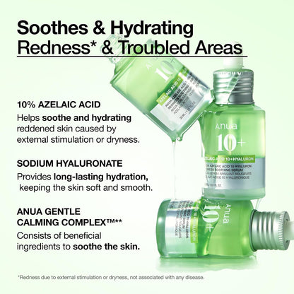 Anua Azelaic Acid 10 Hyaluron Redness Soothing Serum